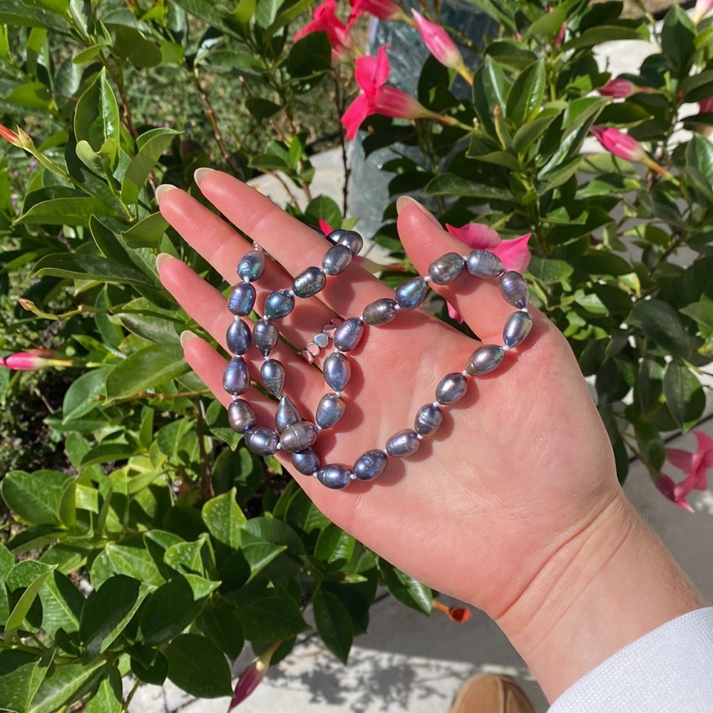Iridescent Pearl Necklace